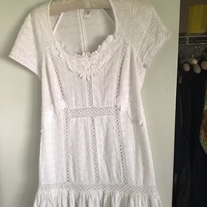White embroidered Zimmerman dress
